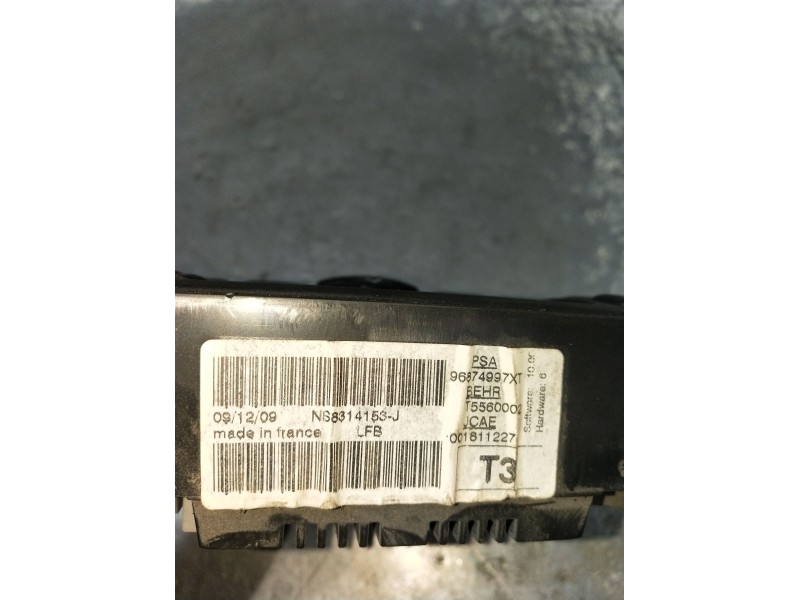 Recambio de mando calefaccion / aire acondicionado para peugeot 206+ referencia OEM IAM 96874997XT T5560002 001811227