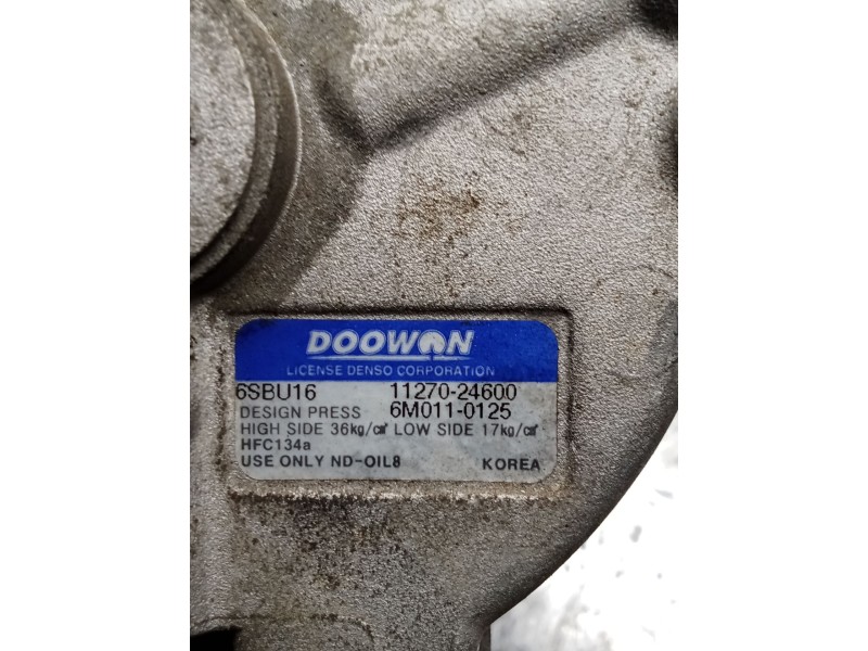 Recambio de compresor aire acondicionado para kia rio 1.4 ex1 referencia OEM IAM 1127024600  05