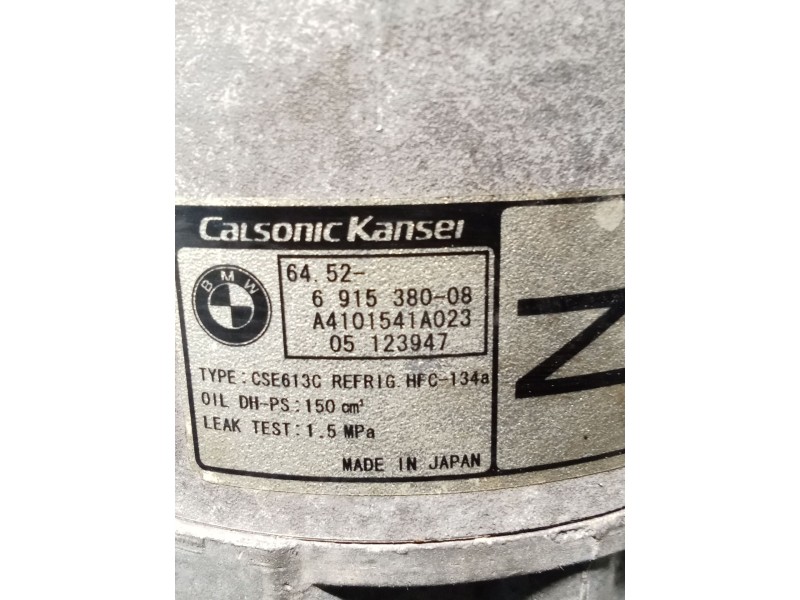 Recambio de compresor aire acondicionado para bmw serie 3 berlina (e90) referencia OEM IAM 691538008  