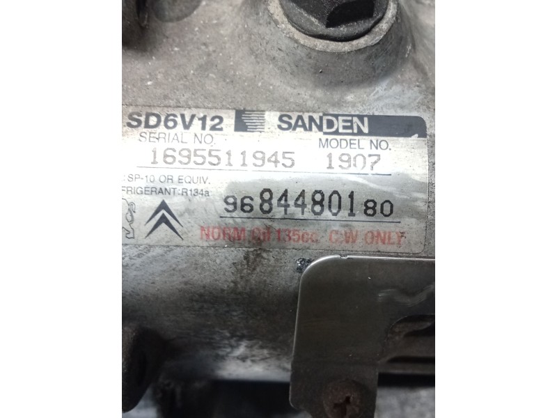 Recambio de compresor aire acondicionado para peugeot 206+ referencia OEM IAM 9684480180  09