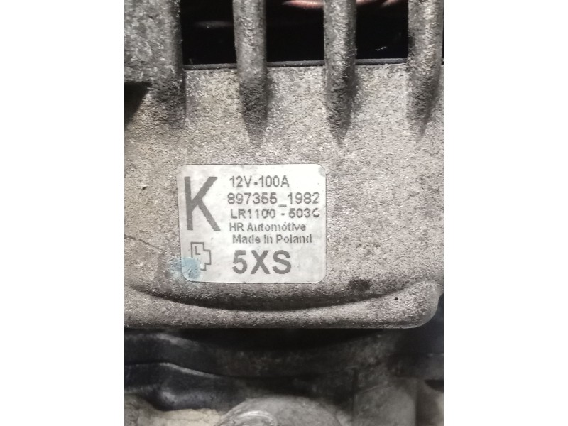 Recambio de alternador para opel meriva cosmo referencia OEM IAM LR11005030 8973551982 100A