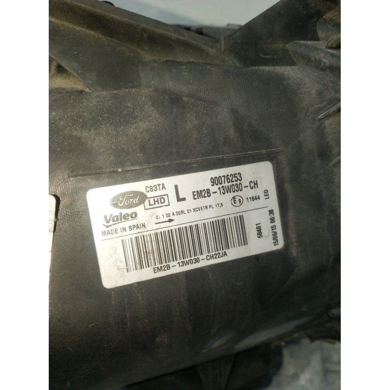 Recambio de faro izquierdo para ford s-max (cj, wa6) 2.0 tdci referencia OEM IAM EM2B13W030CH 90076253 LED