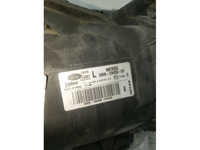 Recambio de faro izquierdo para ford s-max (cj, wa6) 2.0 tdci referencia OEM IAM EM2B13W030CH 90076253 LED
