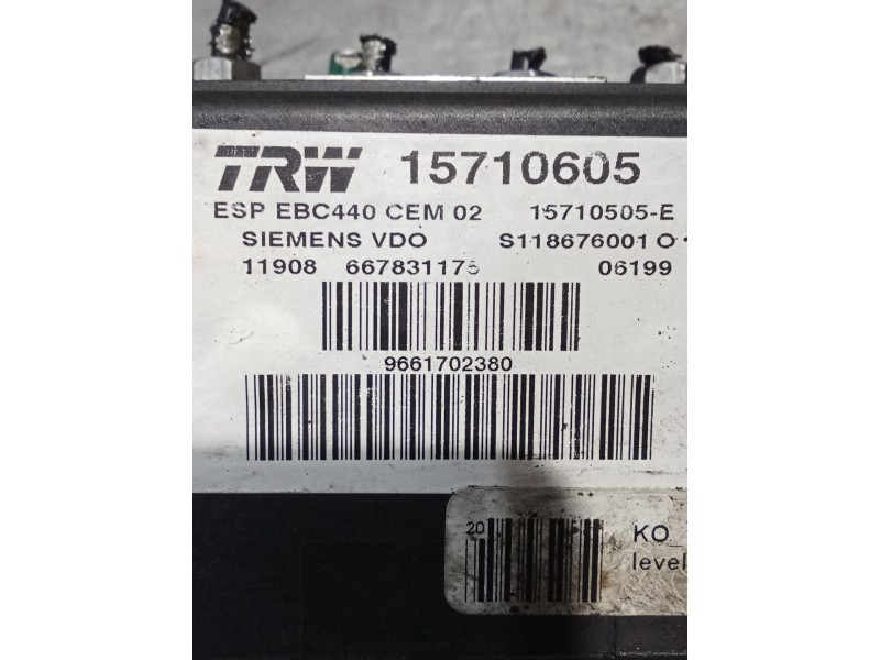 Recambio de abs para peugeot 407 st sport pack referencia OEM IAM 11908667831175 9661702380 s118676001O