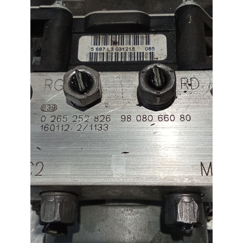 Recambio de abs para peugeot 3008 i monospace (0u_) 1.6 bluehdi 120 referencia OEM IAM 0265 952 303 0265252826 9808066080