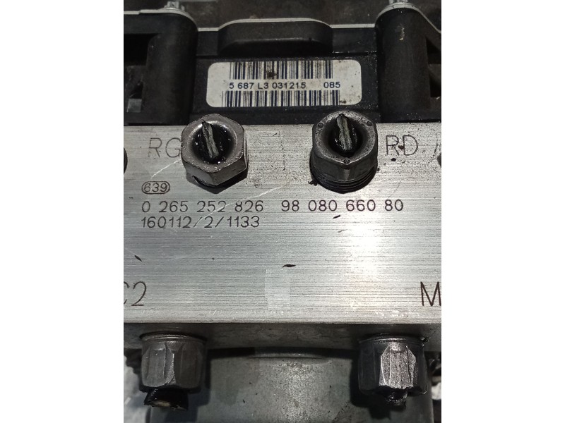 Recambio de abs para peugeot 3008 i monospace (0u_) 1.6 bluehdi 120 referencia OEM IAM 0265 952 303 0265252826 9808066080