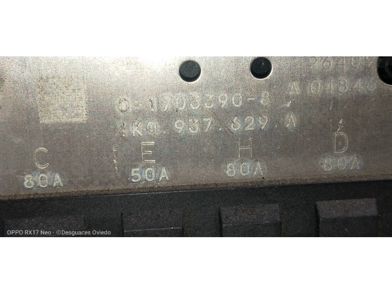 Recambio de caja reles / fusibles para seat altea xl (5p5) freetrack 4x4 referencia OEM IAM 1K0937629A  