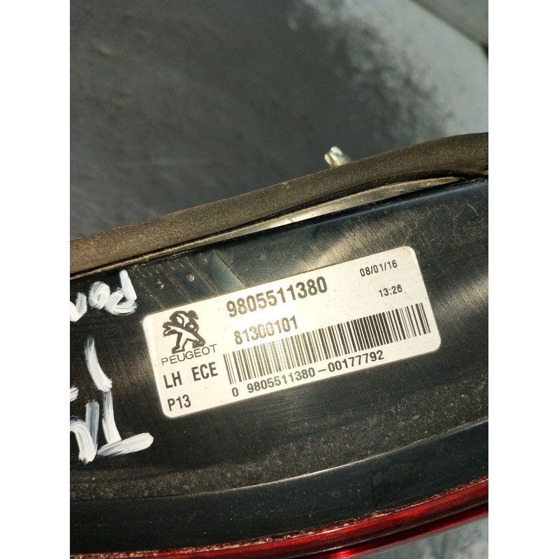 Recambio de piloto trasero izquierdo interior para peugeot 3008 i monospace (0u_) 1.6 bluehdi 120 referencia OEM IAM 9805511380 