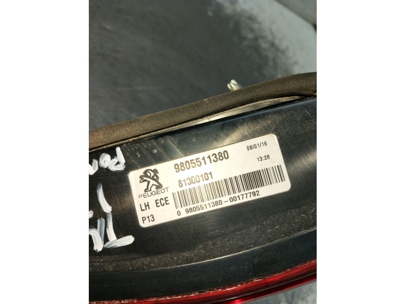 Recambio de piloto trasero izquierdo interior para peugeot 3008 i monospace (0u_) 1.6 bluehdi 120 referencia OEM IAM 9805511380 