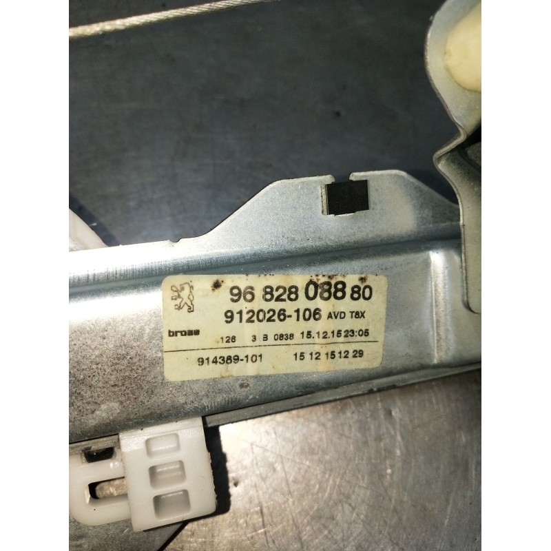 Recambio de elevalunas delantero derecho para peugeot 3008 i monospace (0u_) 1.6 bluehdi 120 referencia OEM IAM 9682808880 91202