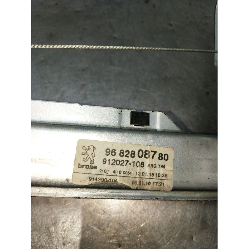 Recambio de elevalunas trasero izquierdo para peugeot 3008 i monospace (0u_) 1.6 bluehdi 120 referencia OEM IAM 9682808780 91202