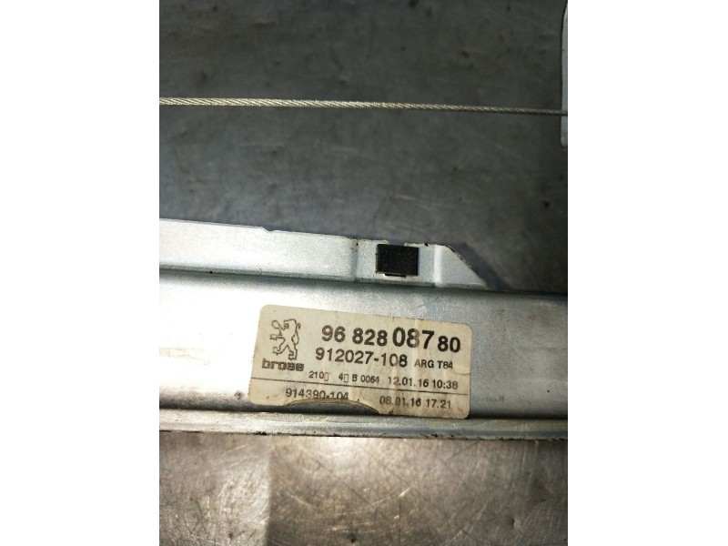 Recambio de elevalunas trasero izquierdo para peugeot 3008 i monospace (0u_) 1.6 bluehdi 120 referencia OEM IAM 9682808780 91202