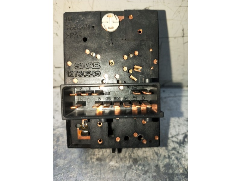 Recambio de mando luces para saab 9-5 berlina 1.9 tid vector referencia OEM IAM 12760589  INTERRUPTOR