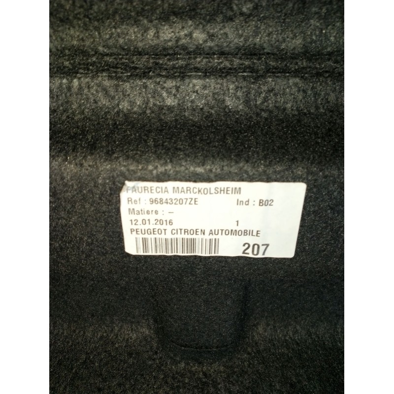 Recambio de bandeja trasera para peugeot 3008 i monospace (0u_) 1.6 bluehdi 120 referencia OEM IAM 96843207ZE  