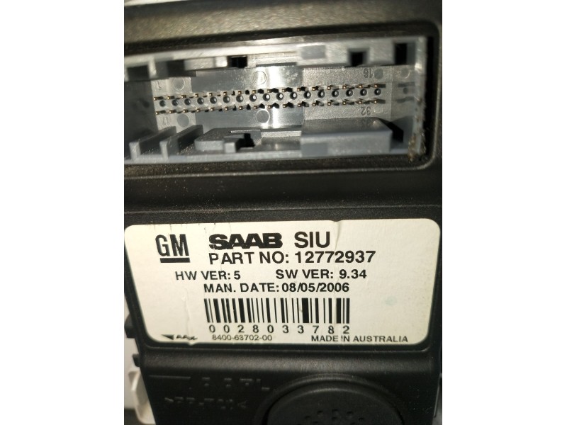Recambio de cuadro instrumentos para saab 9-5 berlina 1.9 tid vector referencia OEM IAM 12772937 84006370200 0028033782