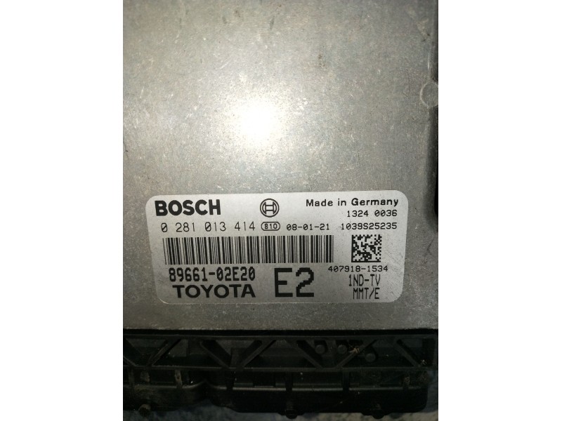 Recambio de centralita motor uce para toyota auris luna+ referencia OEM IAM 0281013414 8966102E20 1039S25235