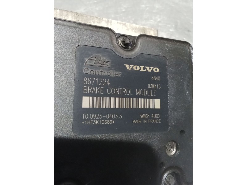 Recambio de abs para volvo s80 berlina 2.4 d referencia OEM IAM 8671224 10092504033 P08671223 10020403684