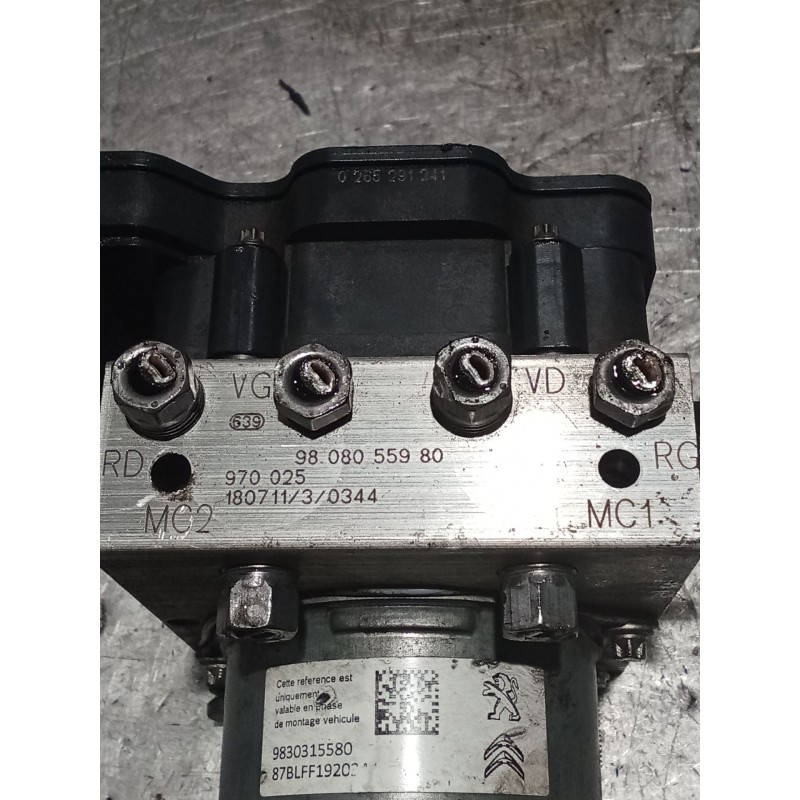 Recambio de abs para peugeot partner furgoneta/monovolumen (k9) 1.6 bluehdi 75 referencia OEM IAM 0265956240 2265106455 98080559