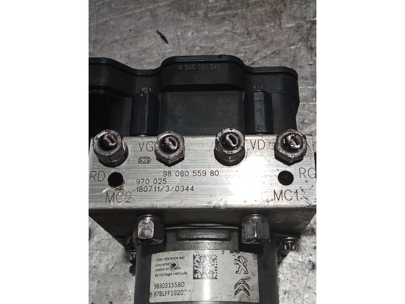 Recambio de abs para peugeot partner furgoneta/monovolumen (k9) 1.6 bluehdi 75 referencia OEM IAM 0265956240 2265106455 98080559