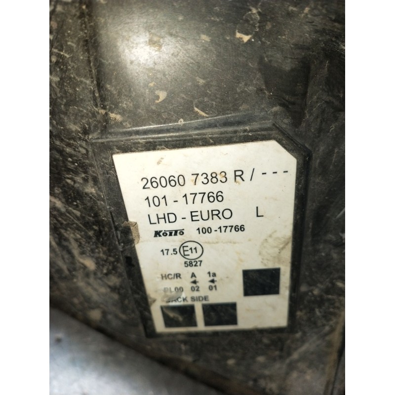 Recambio de faro izquierdo para renault kangoo / grand kangoo ii (kw0/1_) 1.5 dci 75 (kw07, kw10, kw04) referencia OEM IAM 26060