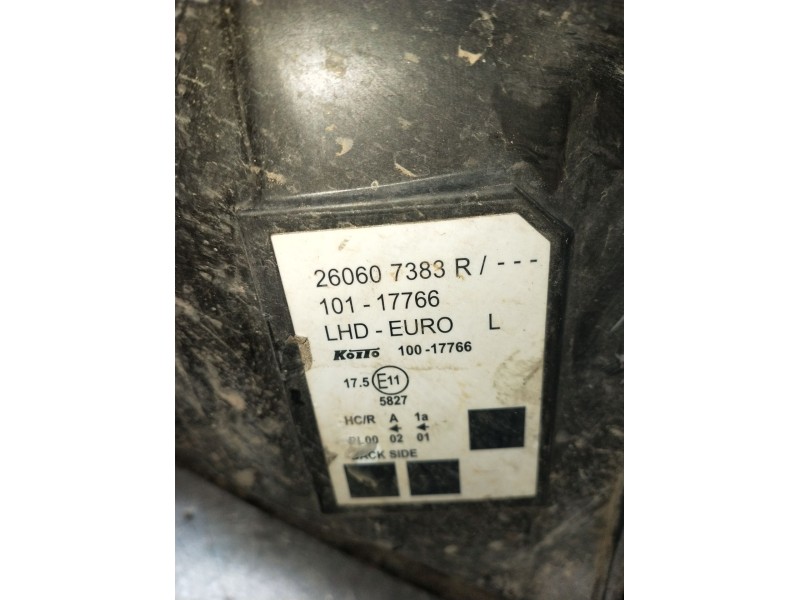 Recambio de faro izquierdo para renault kangoo / grand kangoo ii (kw0/1_) 1.5 dci 75 (kw07, kw10, kw04) referencia OEM IAM 26060