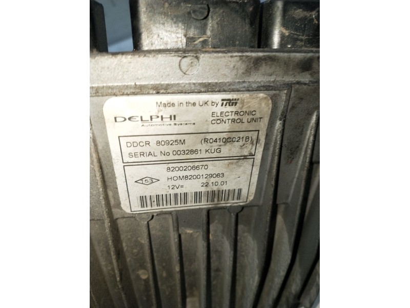 Recambio de centralita motor uce para renault clio ii (bb_, cb_) 1.5 dci (b/cb07) referencia OEM IAM 8200206670 0035861 80925M