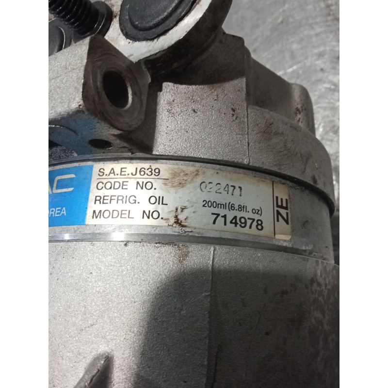 Recambio de compresor aire acondicionado para chevrolet aveo / kalos hatchback (t200) 1.4 16v referencia OEM IAM 714978  