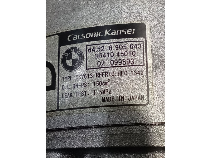 Recambio de compresor aire acondicionado para bmw 3 compact (e46) 320 td referencia OEM IAM 64526905643  