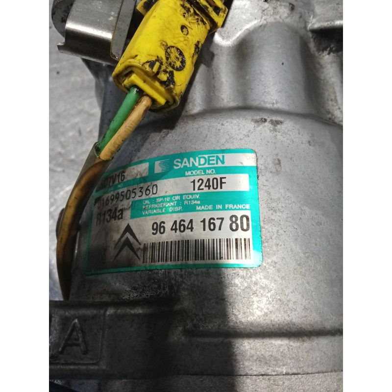 Recambio de compresor aire acondicionado para citroën xsara (n1) 2.0 hdi 90 referencia OEM IAM 9646416780  