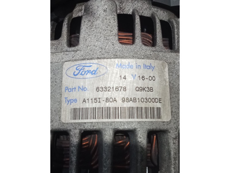 Recambio de alternador para ford focus i (daw, dbw) 2.0 16v referencia OEM IAM 98AB10300DE  80A