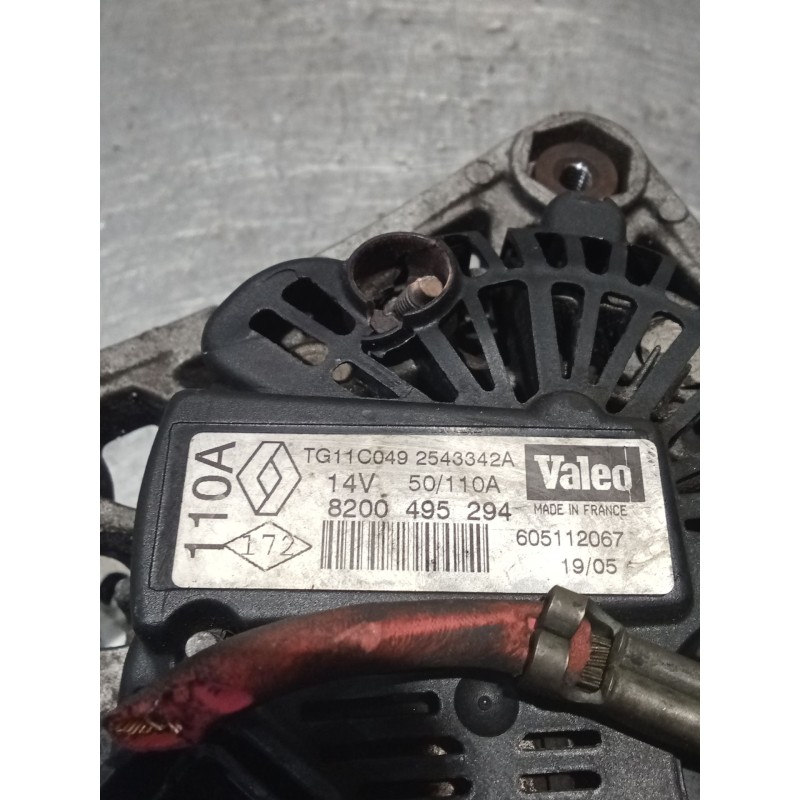 Recambio de alternador para renault grand scénic ii (jm0/1_) 1.9 dci (jm0g, jm12, jm1g, jm2c) referencia OEM IAM 8200495294 TG11