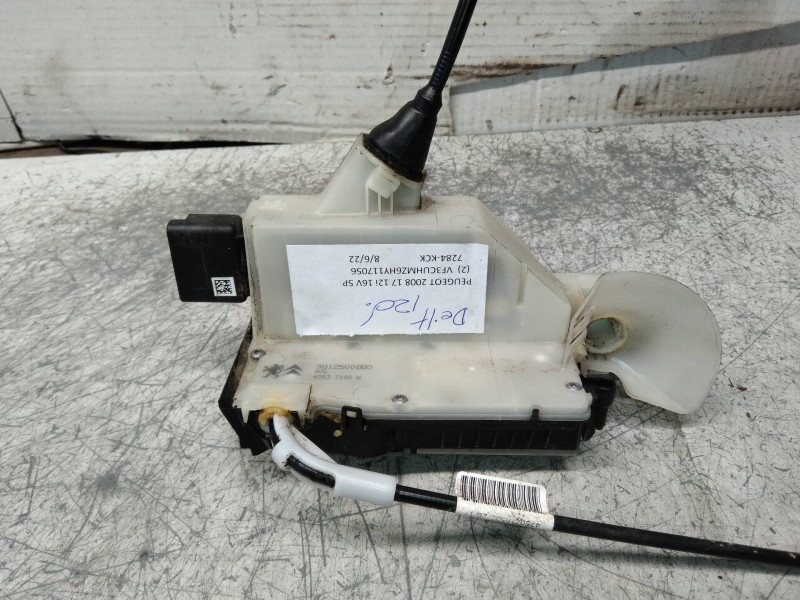 Recambio de motor cierre centralizado delantero izquierdo para peugeot 2008 (--.2013) 1.2 16v vti referencia OEM IAM 9812500880 