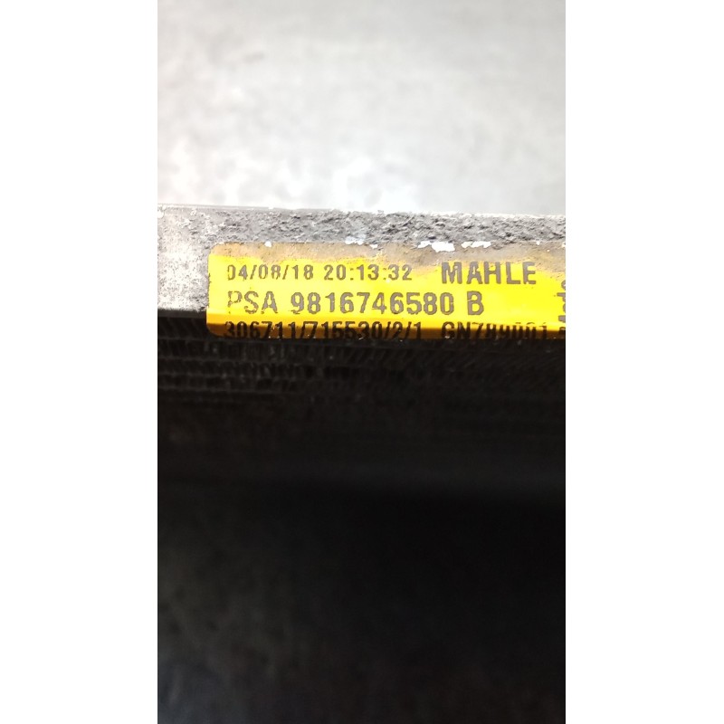 Recambio de condensador / radiador aire acondicionado para peugeot partner furgoneta/monovolumen (k9) 1.6 bluehdi 75 referencia 