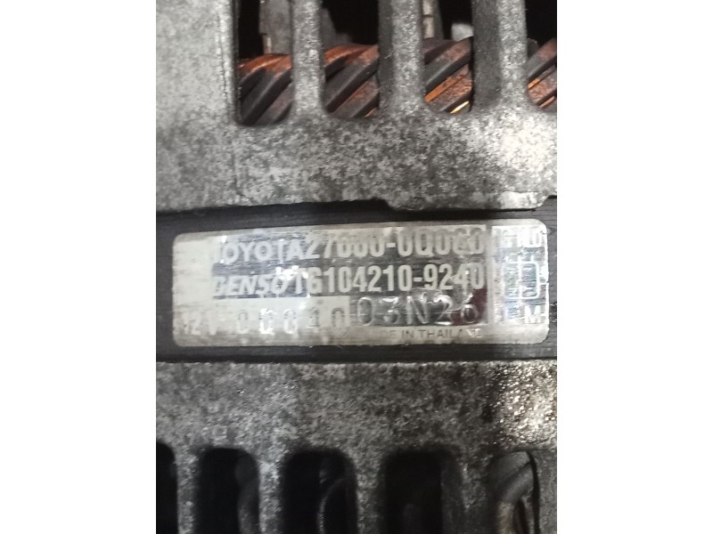 Recambio de alternador para toyota yaris (_p9_) 1.0 vvt-i (ksp90_) referencia OEM IAM 270600Q060 1042109240 11