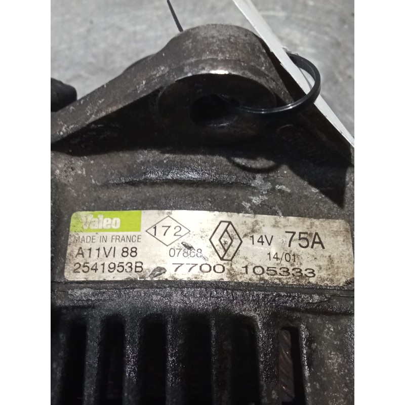 Recambio de alternador para renault kangoo (kc0/1_) d 65 1.9 (kc0e, kc02, kc0j, kc0n) referencia OEM IAM 7700105333 75A 