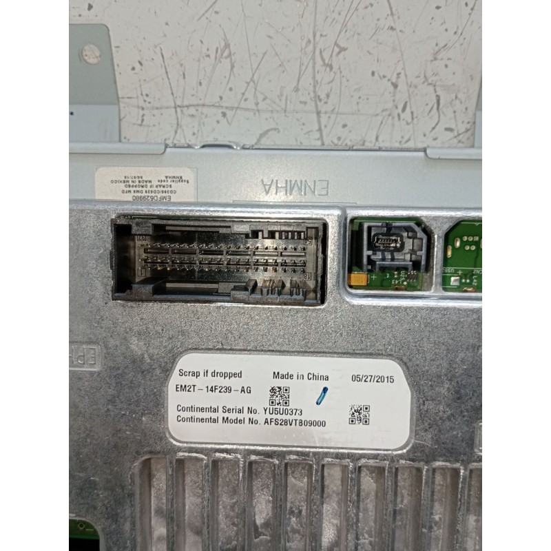 Recambio de pantalla multifuncion para ford s-max (cj, wa6) 2.0 tdci referencia OEM IAM EM2T14F239AG YU5U0373 AFS28VTB09000