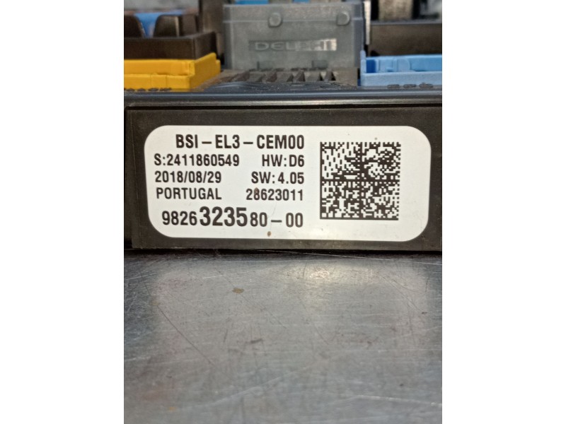 Recambio de caja reles / fusibles para peugeot partner furgoneta/monovolumen (k9) 1.6 bluehdi 75 referencia OEM IAM 9826323580 2