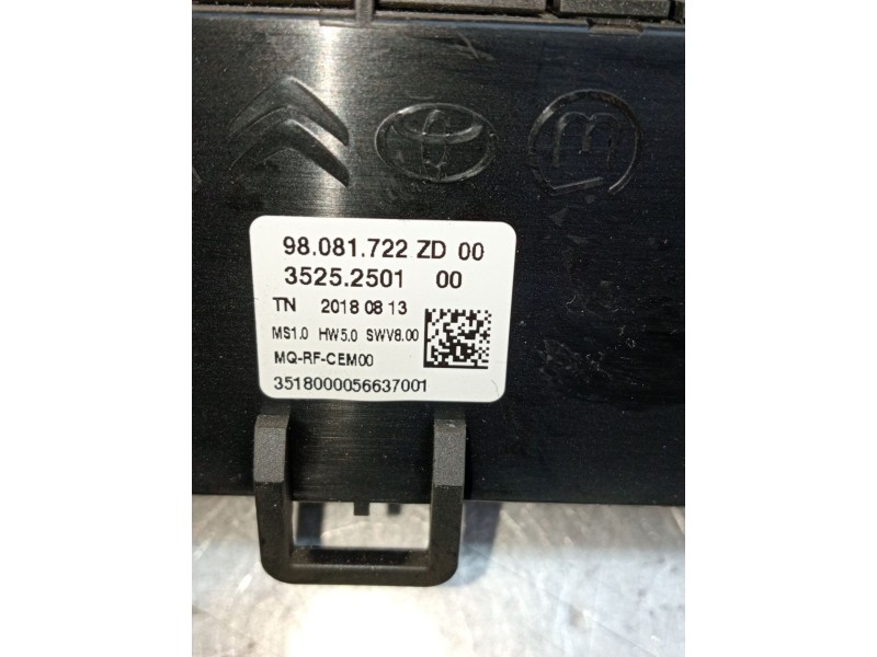 Recambio de mando calefaccion / aire acondicionado para peugeot partner furgoneta/monovolumen (k9) 1.6 bluehdi 75 referencia OEM