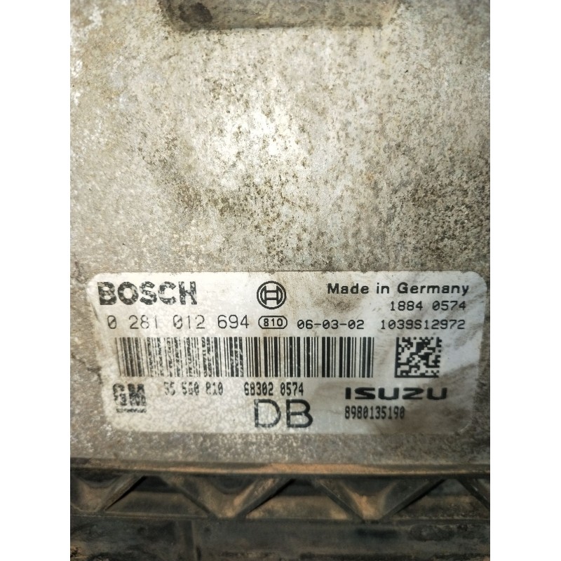 Recambio de centralita motor uce para opel astra h caravan enjoy referencia OEM IAM 0281012694 55560810 1039S12972