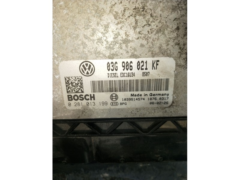 Recambio de centralita motor uce para volkswagen touran (1t1) 2.0 tdi referencia OEM IAM 0281013199 03G906021KF 1039S14574