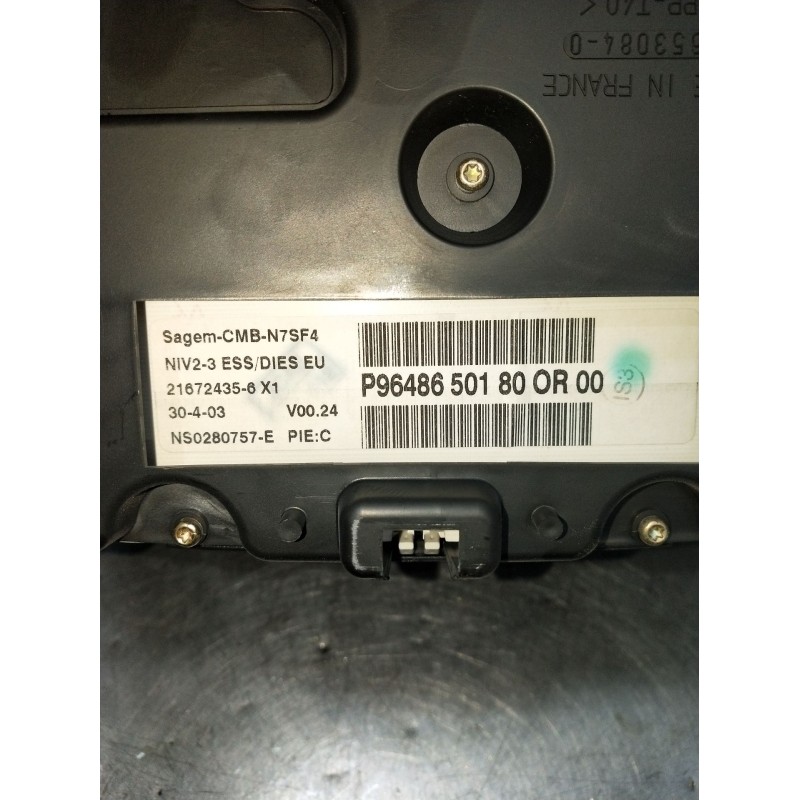 Recambio de cuadro instrumentos para citroën xsara (n1) 2.0 hdi 90 referencia OEM IAM 9648650180 NS0280757E P9648650180