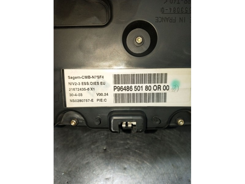 Recambio de cuadro instrumentos para citroën xsara (n1) 2.0 hdi 90 referencia OEM IAM 9648650180 NS0280757E P9648650180