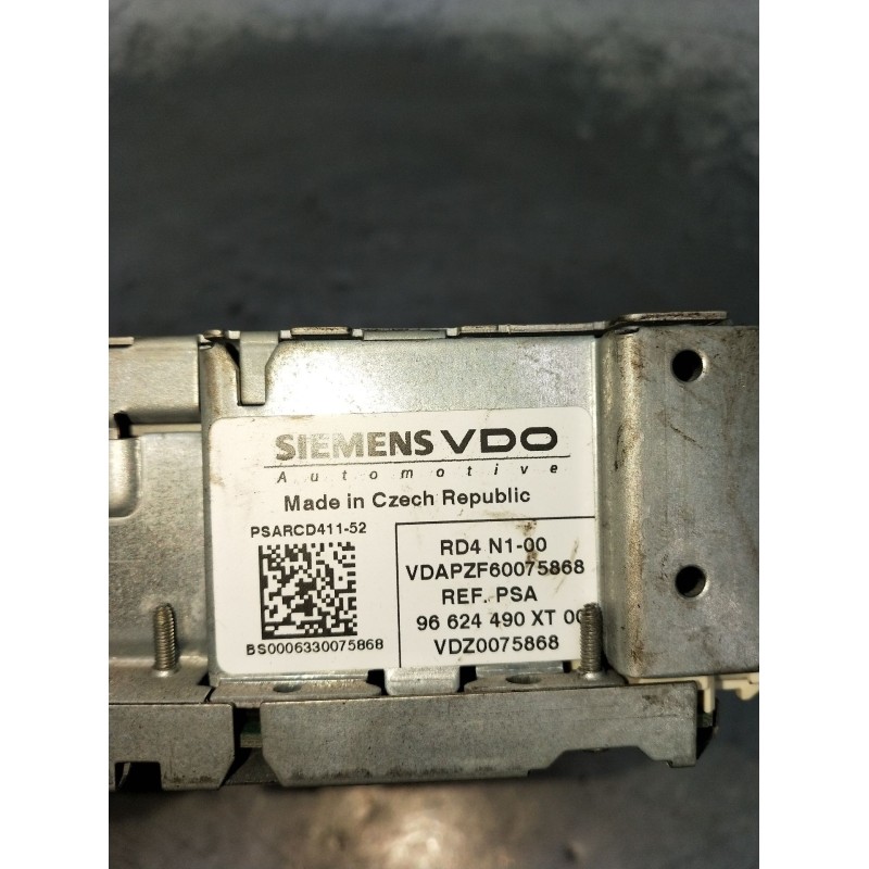 Recambio de sistema audio / radio cd para citroën c2 (jm_) 1.4 hdi referencia OEM IAM 96624490XT VDZ0075868 