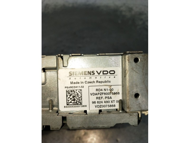 Recambio de sistema audio / radio cd para citroën c2 (jm_) 1.4 hdi referencia OEM IAM 96624490XT VDZ0075868 