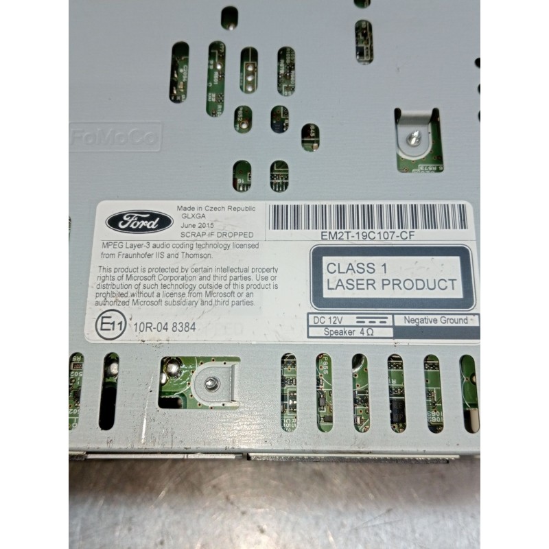 Recambio de sistema audio / radio cd para ford s-max (cj, wa6) 2.0 tdci referencia OEM IAM EM2T19C107CF  