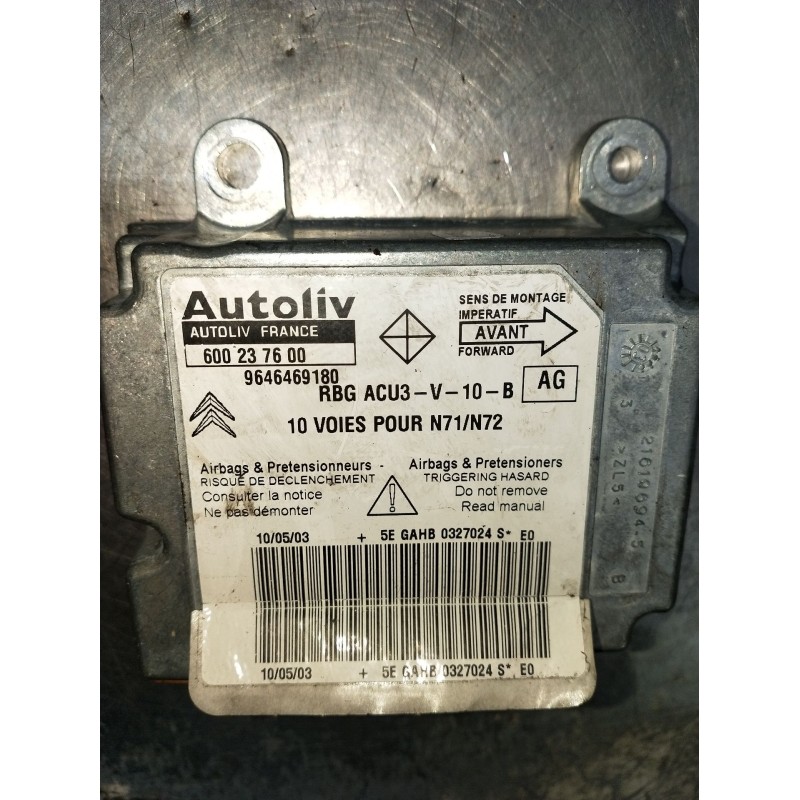 Recambio de kit airbag para citroën xsara (n1) 2.0 hdi 90 referencia OEM IAM 96464669180 600237600 