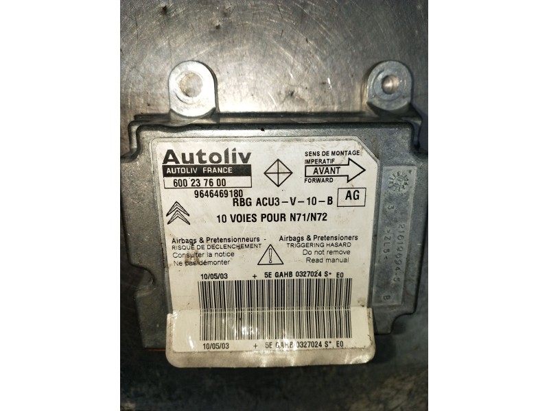 Recambio de kit airbag para citroën xsara (n1) 2.0 hdi 90 referencia OEM IAM 96464669180 600237600 
