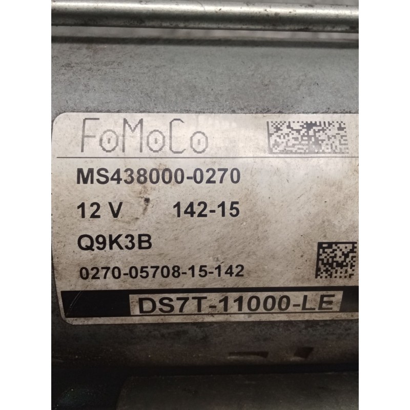 Recambio de motor arranque para ford s-max (cj, wa6) 2.0 tdci referencia OEM IAM DS7T11000LE MS4380000270 