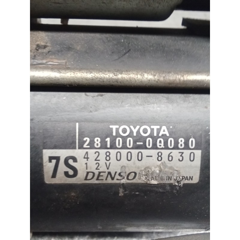 Recambio de motor arranque para toyota yaris (_p9_) 1.0 vvt-i (ksp90_) referencia OEM IAM 281000Q080 4280008630 11