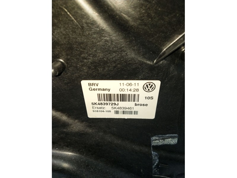 Recambio de elevalunas delantero izquierdo para volkswagen golf vi (5k1) advance referencia OEM IAM 5K4839729J 5K4839461 5P